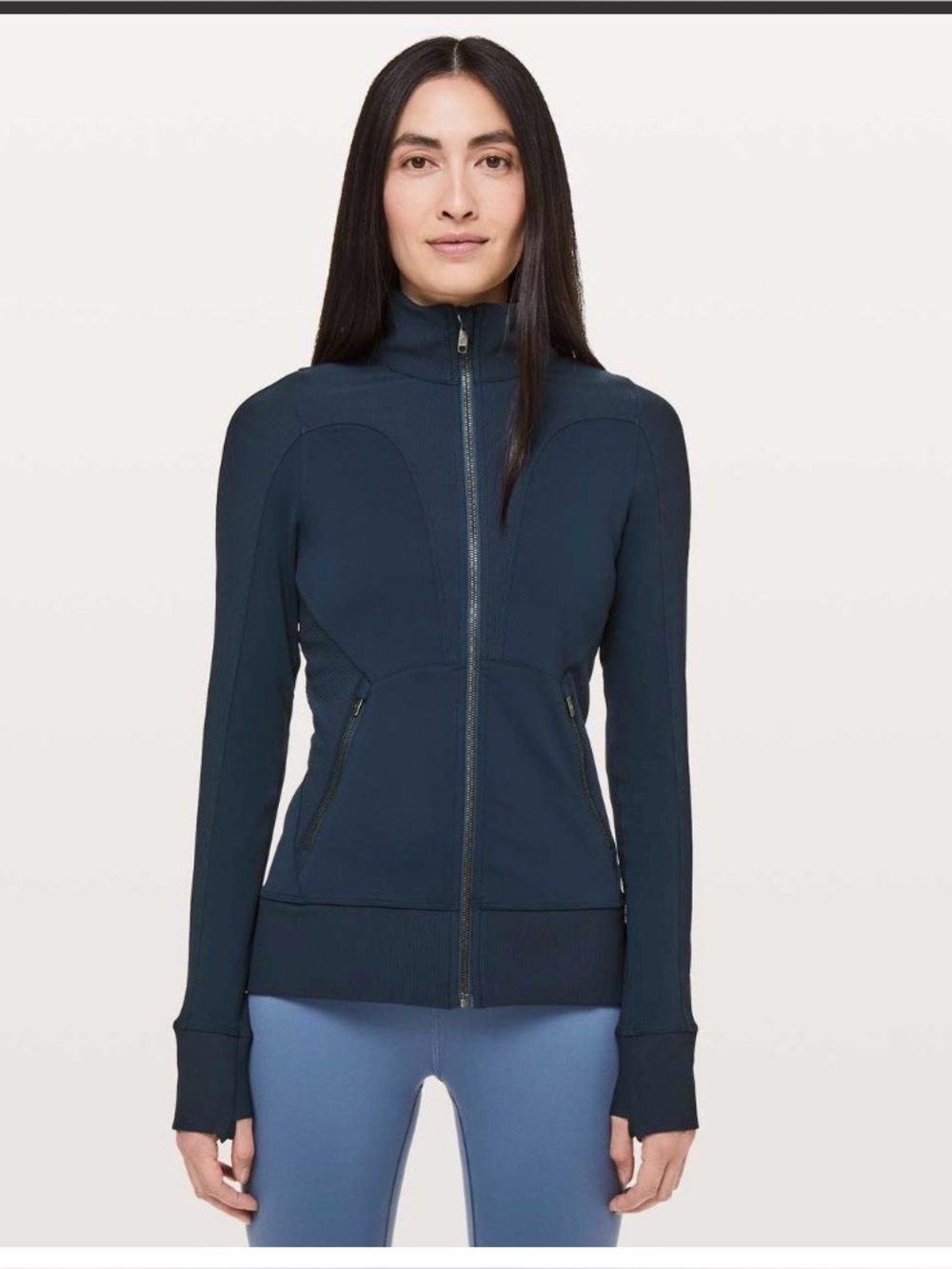 Lululemon Movement To Movement Jacket Zip Up size 4 in Nocturnal Teal blue